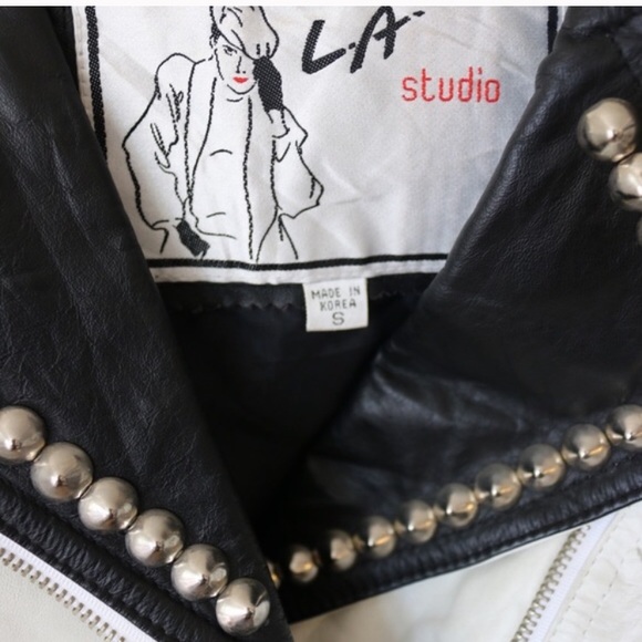 Vintage Punk Rock Studded Moto Jacket - Picture 3 of 4